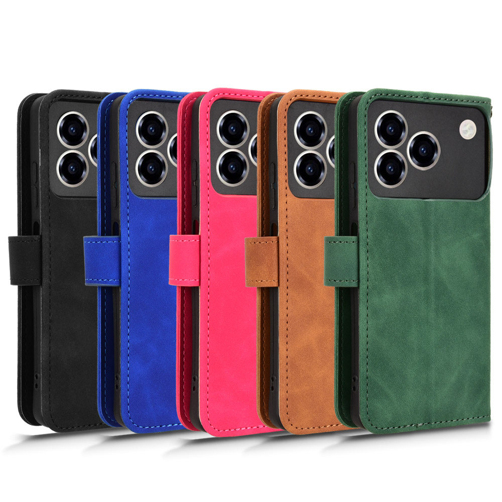 适用于中兴ZTE Blade A76 4G/Z2474肤感小牛纹皮套手机壳插卡防摔保护套翻盖式男女素皮商务外壳