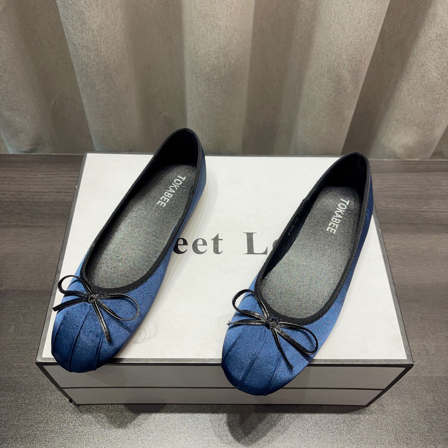 宝蓝色平底瓢鞋法式玛丽珍单鞋女鞋2026春季新款温柔缎面芭蕾舞鞋,女鞋,浅口单鞋,淘宝优惠券,粉丝福利购,淘宝优惠卷