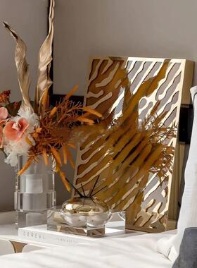 WU 物兮物样板间样板房卧室床头柜成品花艺花瓶花器装饰画装置个