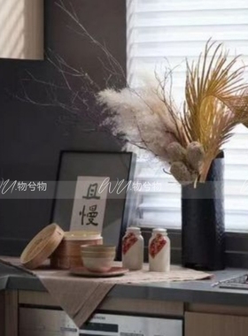 WU 物兮物 新中式厨房点心饰品组橱柜展厅花瓶花艺蒸笼婉挂画饰品