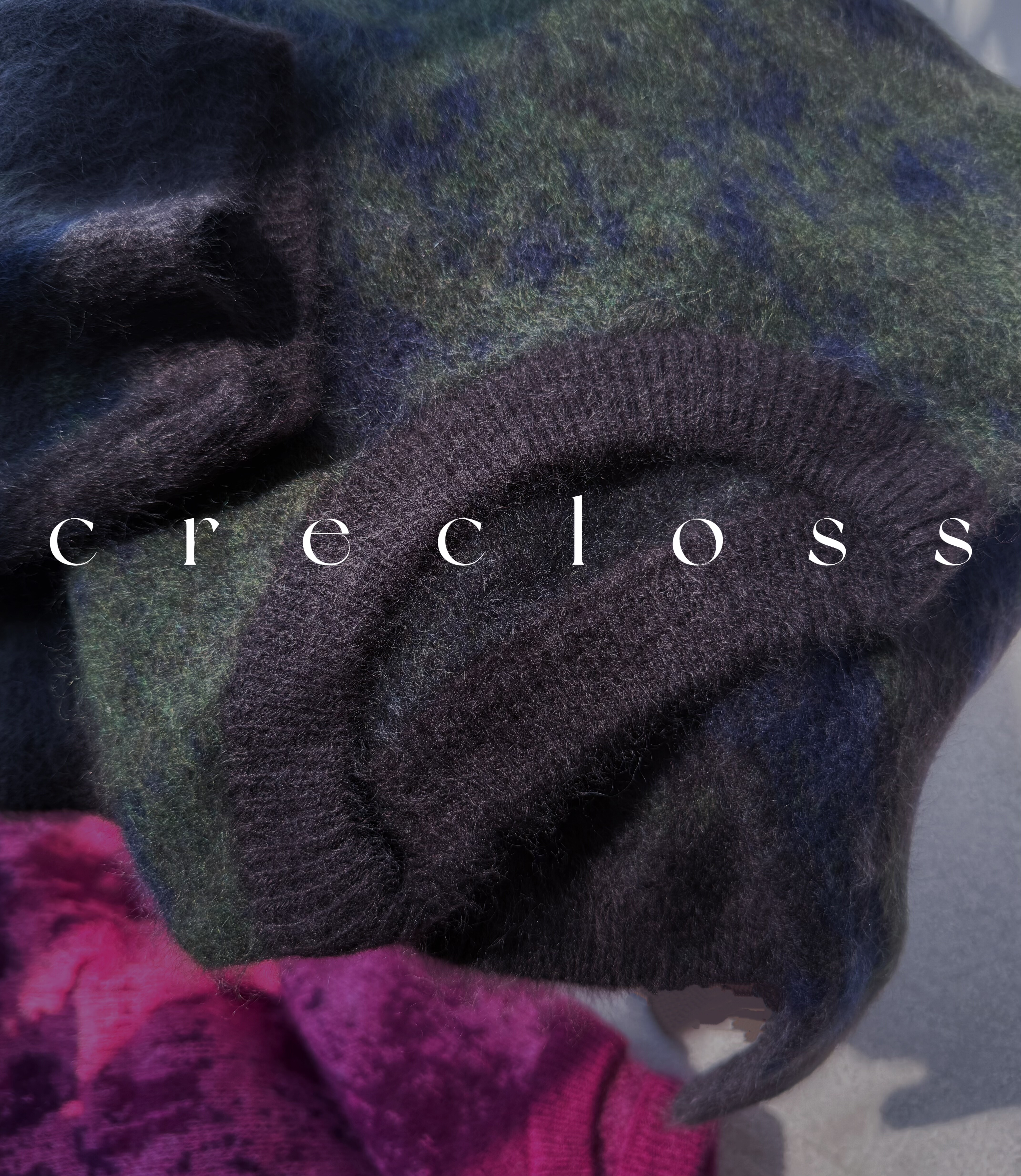 【云月相辉】恒暖羊绒 双色花纱提花 长绒 圆领宽松版毛衣 D级