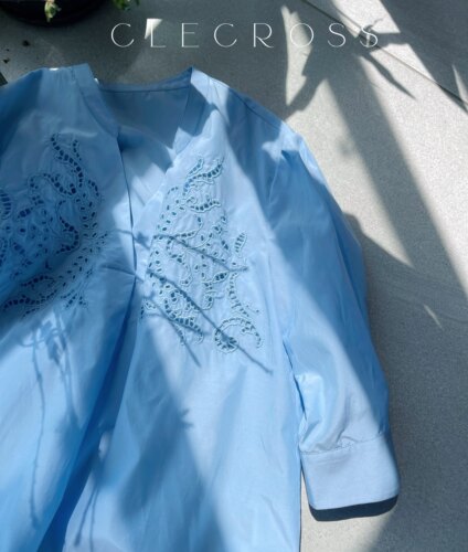 【高级不繁琐】丝｜棉 轻质的单品 刺绣为日常添精致 中袖衬衫