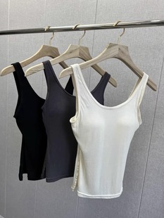 ri本厚MU订单尾货杯垫一体式 无钢圈桑蚕丝环保文胸背心二合一新款