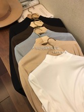 牛货推荐！！自留款~珍珠山羊绒秋冬内搭发热半高领套头长袖T恤女