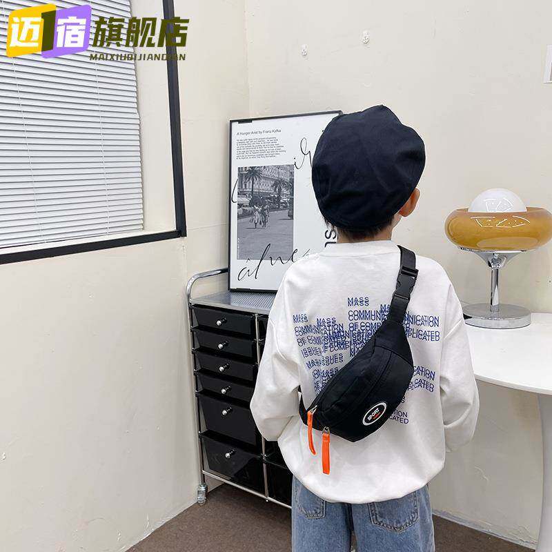 洋气儿童胸包男童帅气时尚斜跨包个性简约韩版原宿风流行旅行挎包
