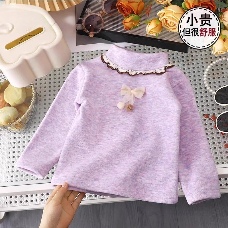 女童加绒打底衫2026秋冬季新儿童内搭半高领保暖上衣女宝宝加厚打,童装/婴儿装/亲子装,T恤,淘宝优惠券,粉丝福利购,淘宝优惠卷