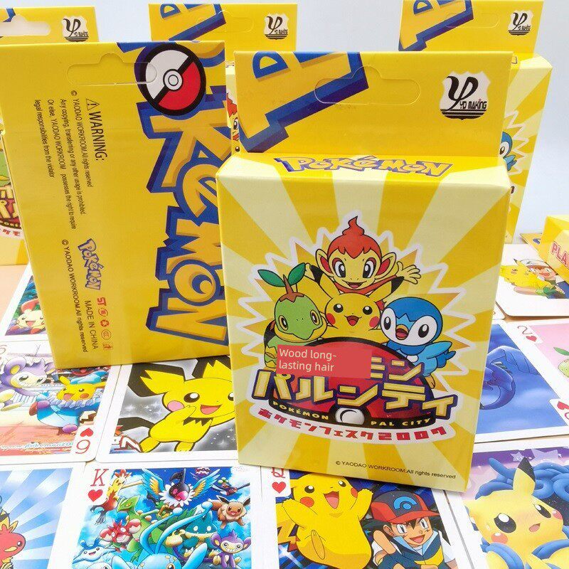 神奇宝贝扑克牌日系卡通动漫二次元周边皮卡丘精灵宝可梦宠物小精灵卡