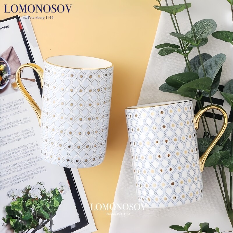 LOMONOSOV俄皇骨瓷马克杯办公室水杯高档伴手礼乔迁结婚女生礼物