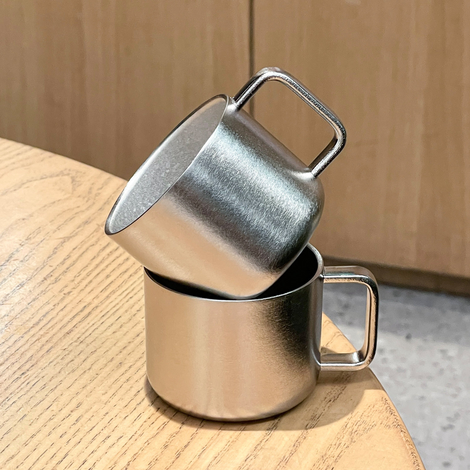 【理想推荐】纯钛儿童水杯家用母婴材质婴儿宝宝学饮杯敞口牛奶杯
