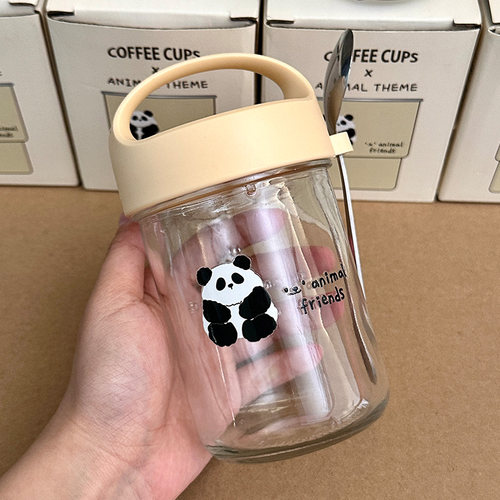 挖到宝啦！隔夜燕麦杯儿童带盖勺沙拉杯家用水杯奶昔杯早餐酸奶杯