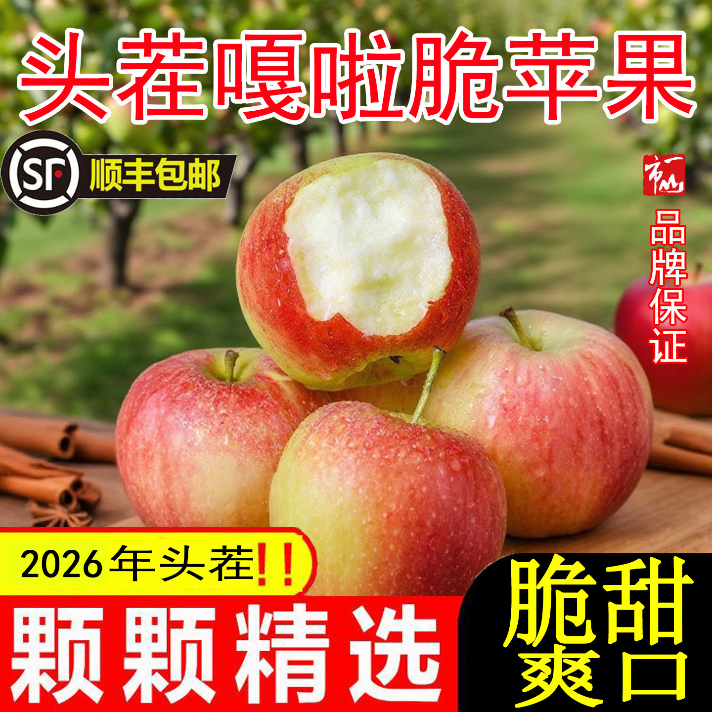 【顺丰包邮】2026年头茬嘎啦脆苹果当季时令生鲜新鲜水果现摘现发