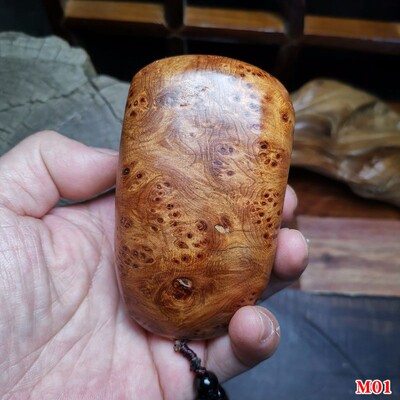 凉山陈化崖柏爆满瘤疤闪电手把件