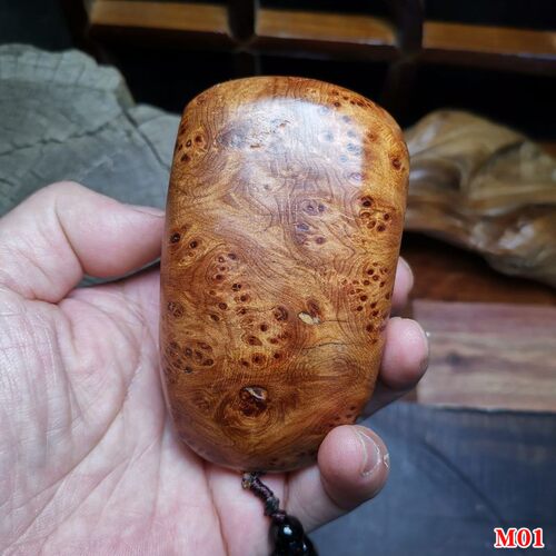 凉山陈化崖柏爆满瘤疤闪电手把件