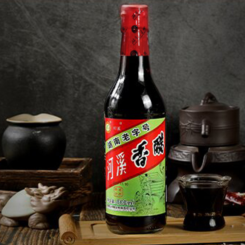 河溪香醋纯手工酿造米醋家用食用凉拌陈醋湖南湘西特产500ml