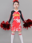 儿童啦啦操比赛服学生运动会拉拉队演出服健美竞技比赛服装 表演