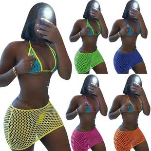 top suit leisure wear beach halter tube womens mesh Beach