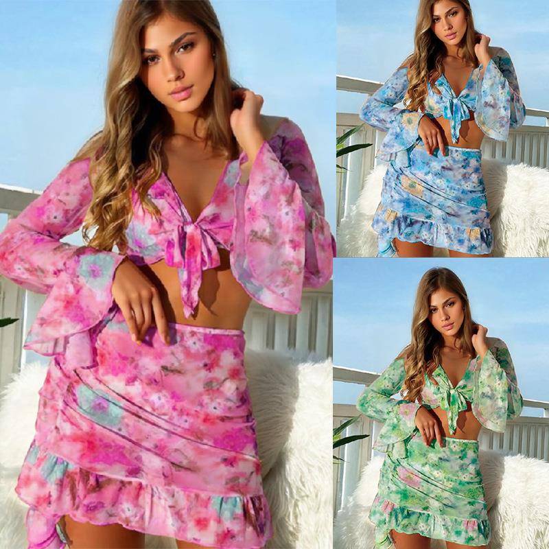 swimsuit outdoor beach spring hot womens suit skirt short