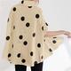 loose polka dot casual short Printed bat shirt sleeve