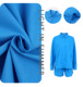 blue cotton and long shirt Commuting sleeved linen set