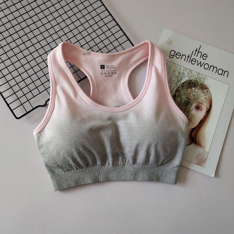 Gradient shockproof vest underwear fitness yoga running