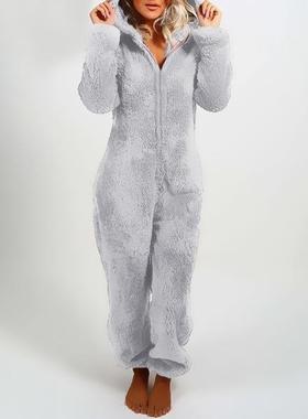fluffy sets fleece winter women sleepwear for women pyjamas