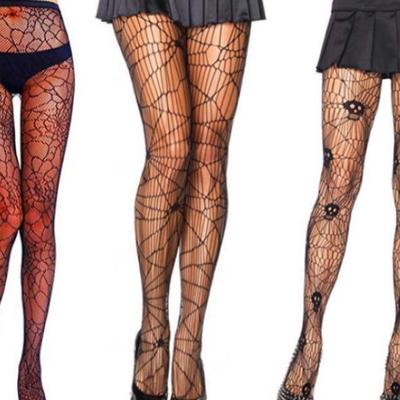 out spider mesh gothic stockings stretchy nylon pantyhose