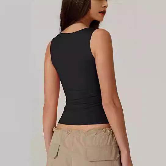 bottom street layer double thickened casaul slim neckless