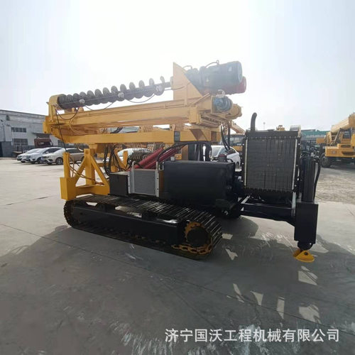 建筑光伏发电打桩机 地基螺旋钻机厂家 两用光伏打桩机出售