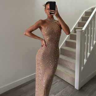 2026欧美风晚宴酒会新款辣妹修身时尚潮流包臀个性设计感连衣裙女