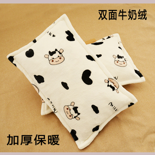 儿童双面绒枕套30x50幼儿园珊瑚绒冬季加绒枕头套小宝宝婴儿枕芯