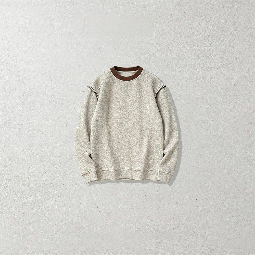 5号 26年年货开门红冬季套头撞色无龄感极简风保暖卫衣BG-5230