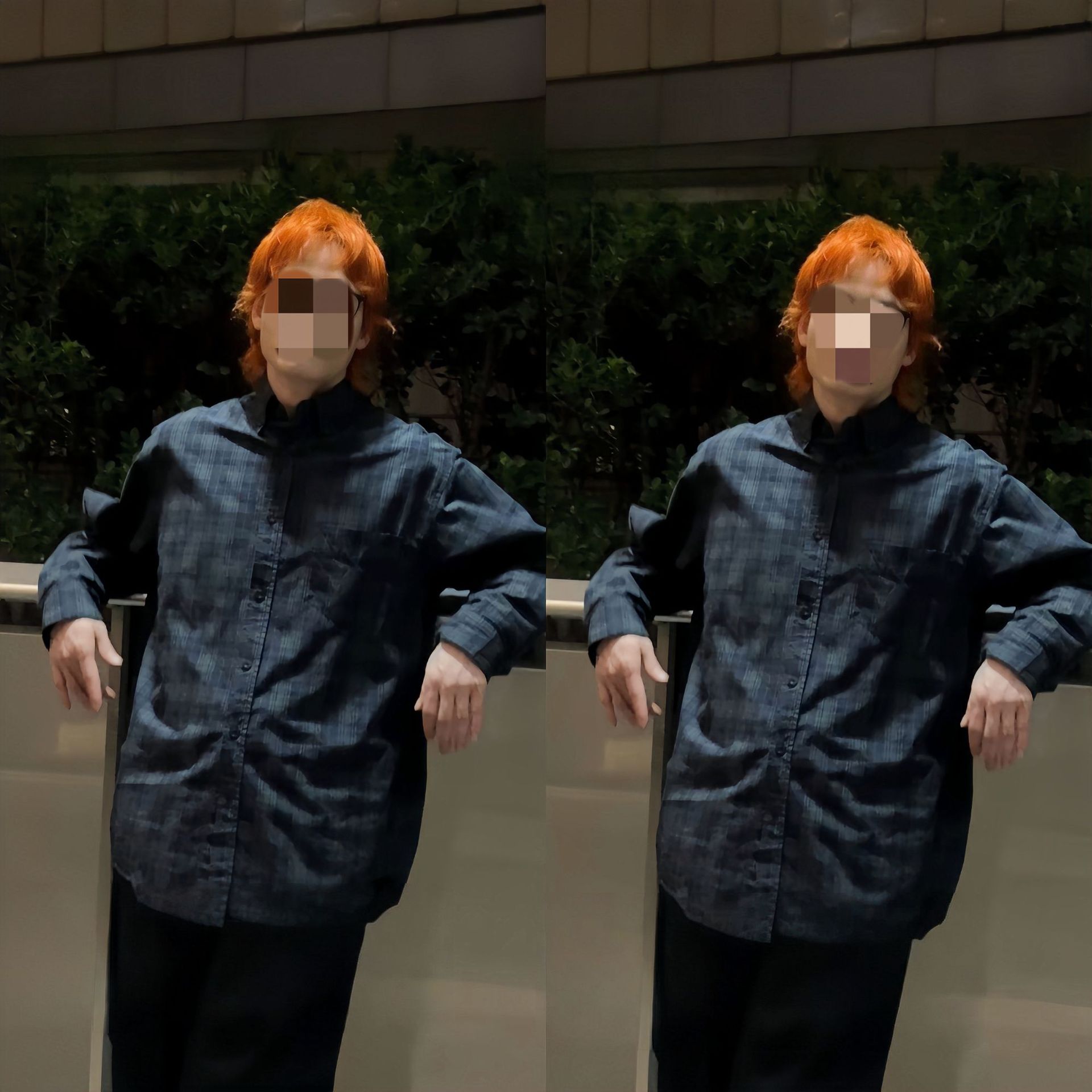 HDCHINA[巴黎冷]好物秋冬服装免烫抗皱格纹衬衫百搭宽松男装