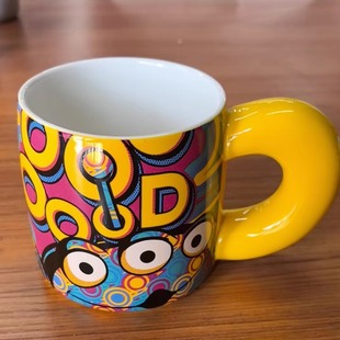 雅诚德2025新陶瓷马克杯家用喝水早餐杯子咖啡杯办公室水杯590ml