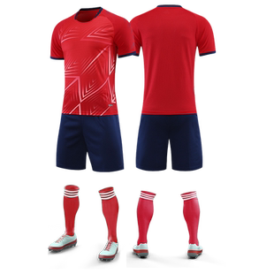 足球服定制比赛队服速干夏季短袖足球运动服组队服套装踢球训练服