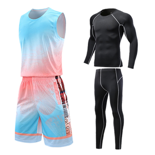 冬天青少年打球衣服冬款装备全套球服定制冬季篮球服装男套装定制