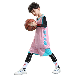 橙色儿童篮球服男童 秋冬服装篮球衣训练服运动套装秋季冬季男孩