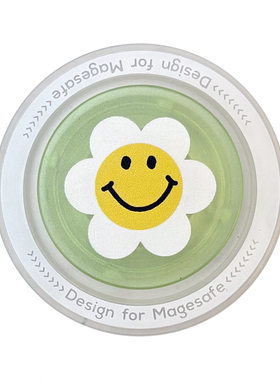 可爱卡通磨砂半透明Magsafe磁吸气囊支架内置磁铁气垫伸缩支架