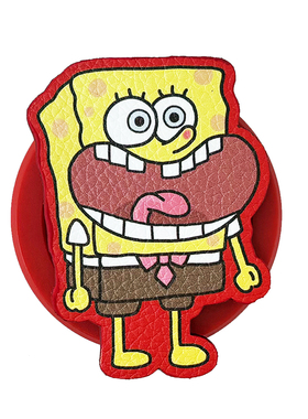 异形PU皮革面Magsafe磁吸气囊手机支架来图定制高清印刷一件起订