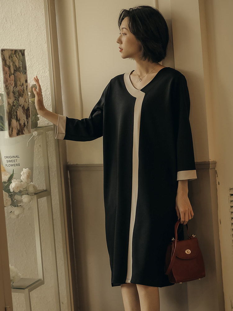 Women's 2025 spring new women's clothing loose and slim temperament large size versatile straight skirt