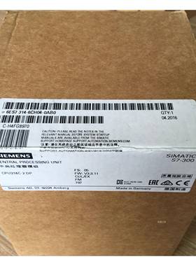6ES7314-6CH04-0AB0西门子S7-300CPU314C-2DP紧凑型CPU 24DE/16DA