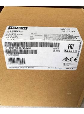 6ES7211-1BE40-0XB0西门子S7-1200CPU1211C紧凑型CPUAC/DC/继电器
