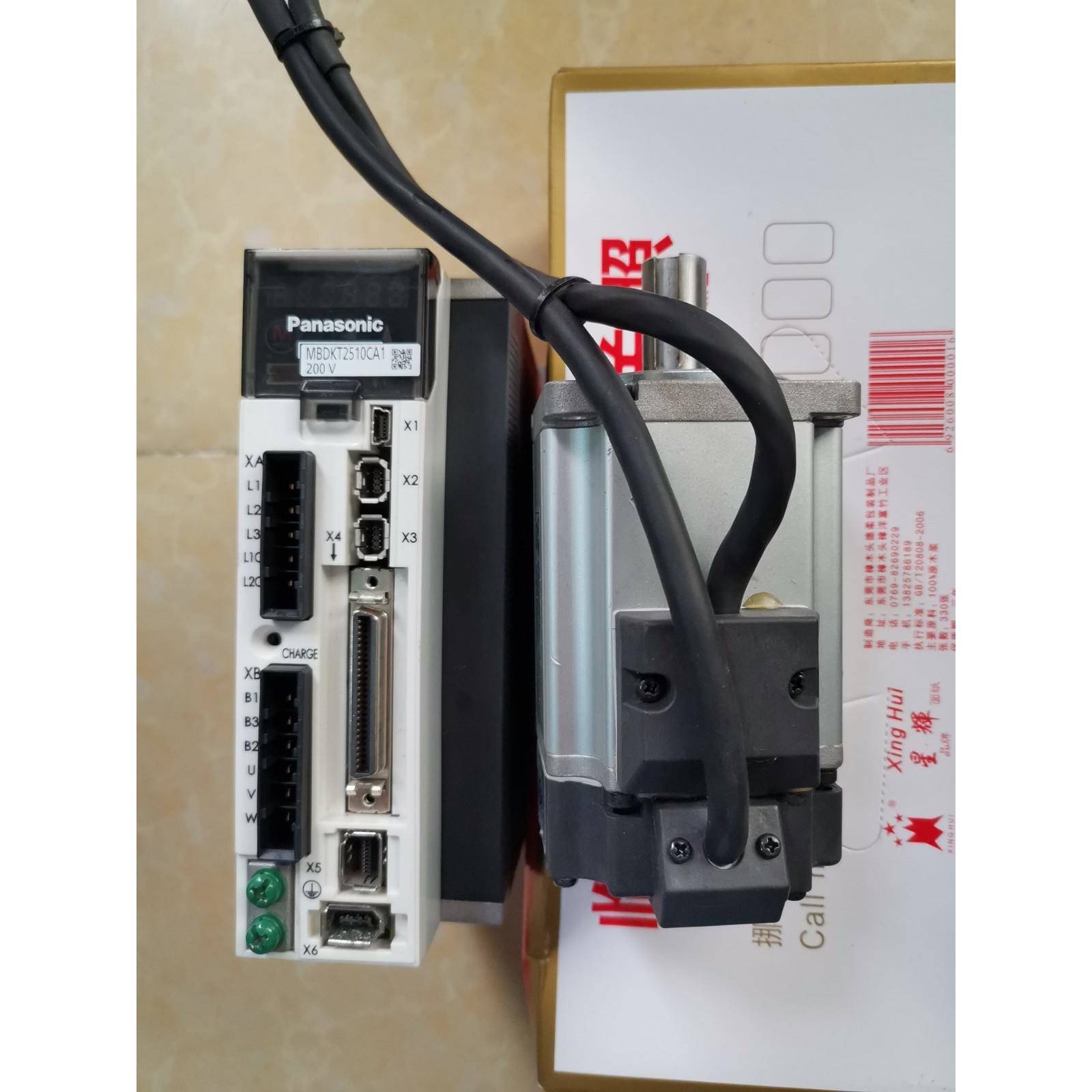 二手拆机松下A5 400W伺服套装MBDKT2510E+MSMD/MHMJ042G1U质保