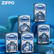 zippo海洋生物礼盒正版 送礼 打火机环保创意贴章防风煤油火机男士