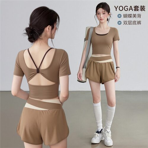 绝美网球运动短袖短裙瑜伽服套装