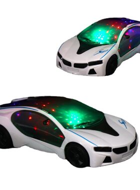 儿童玩具电动万向小汽车 电动带彩灯音乐仿真多功能跑车汽车模型
