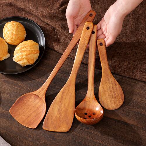.何适柯木锅铲子汤勺kitchen utensils厨具炒菜用的铲子烧菜木铲