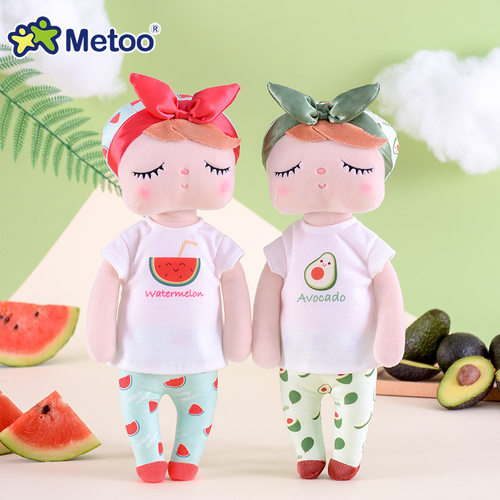 metoo咪兔安吉拉毛绒玩具水果系列公仔安抚玩偶礼品 儿童玩具
