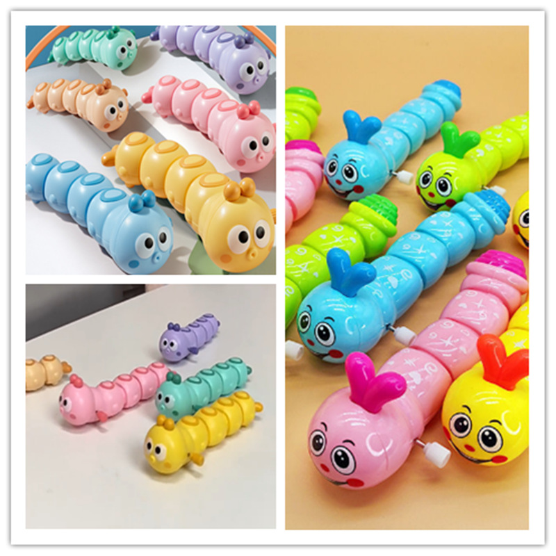 .新款大号扭扭虫上链发条玩具大号扭扭虫超萌可爱毛毛虫儿童玩具