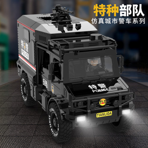 .儿童玩具惯性讲故事声光特种车装甲车武警车消防公安车搭配人偶