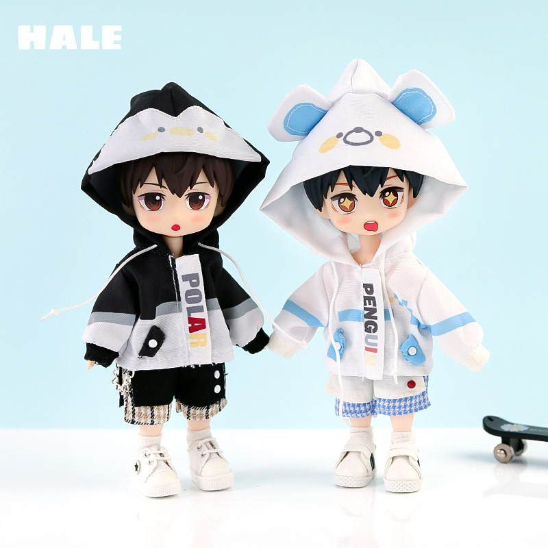 OB11企鹅外套套装12分素体可穿BJD娃娃配饰GSC现货可